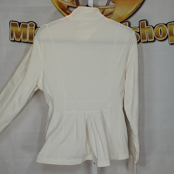 Women’s Off White Active Jacket Zip Front Long Sleeve Size Large - Picture 4 of 4